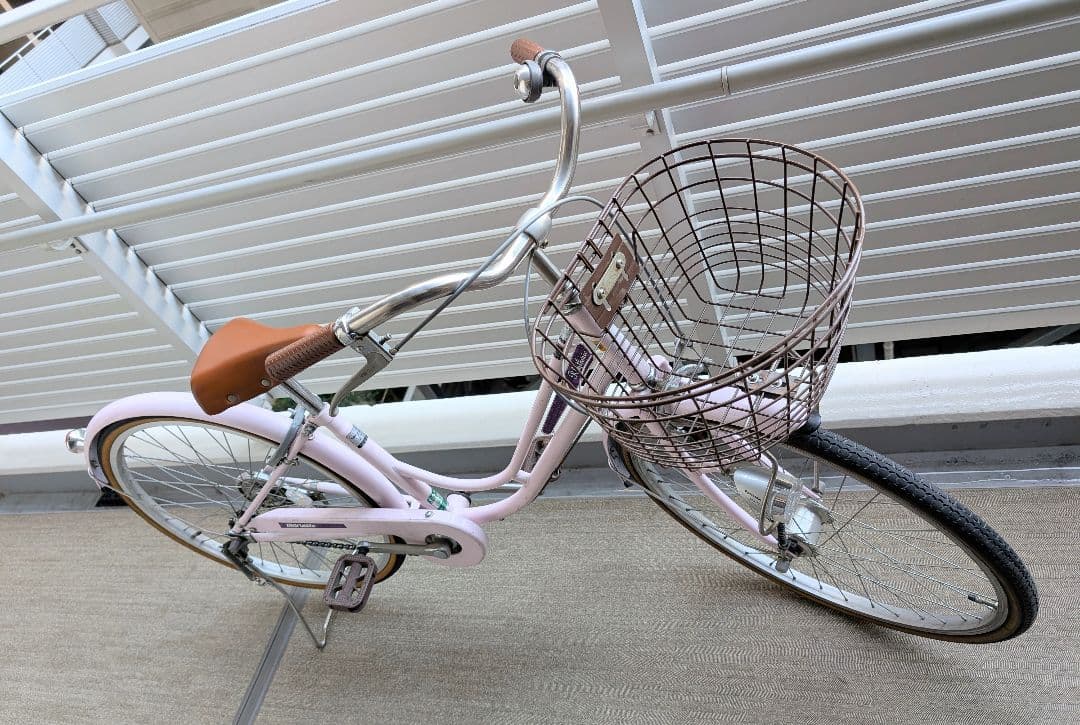 【引き取り限定】子供用自転車 ピンク 24インチ 東京都江東区