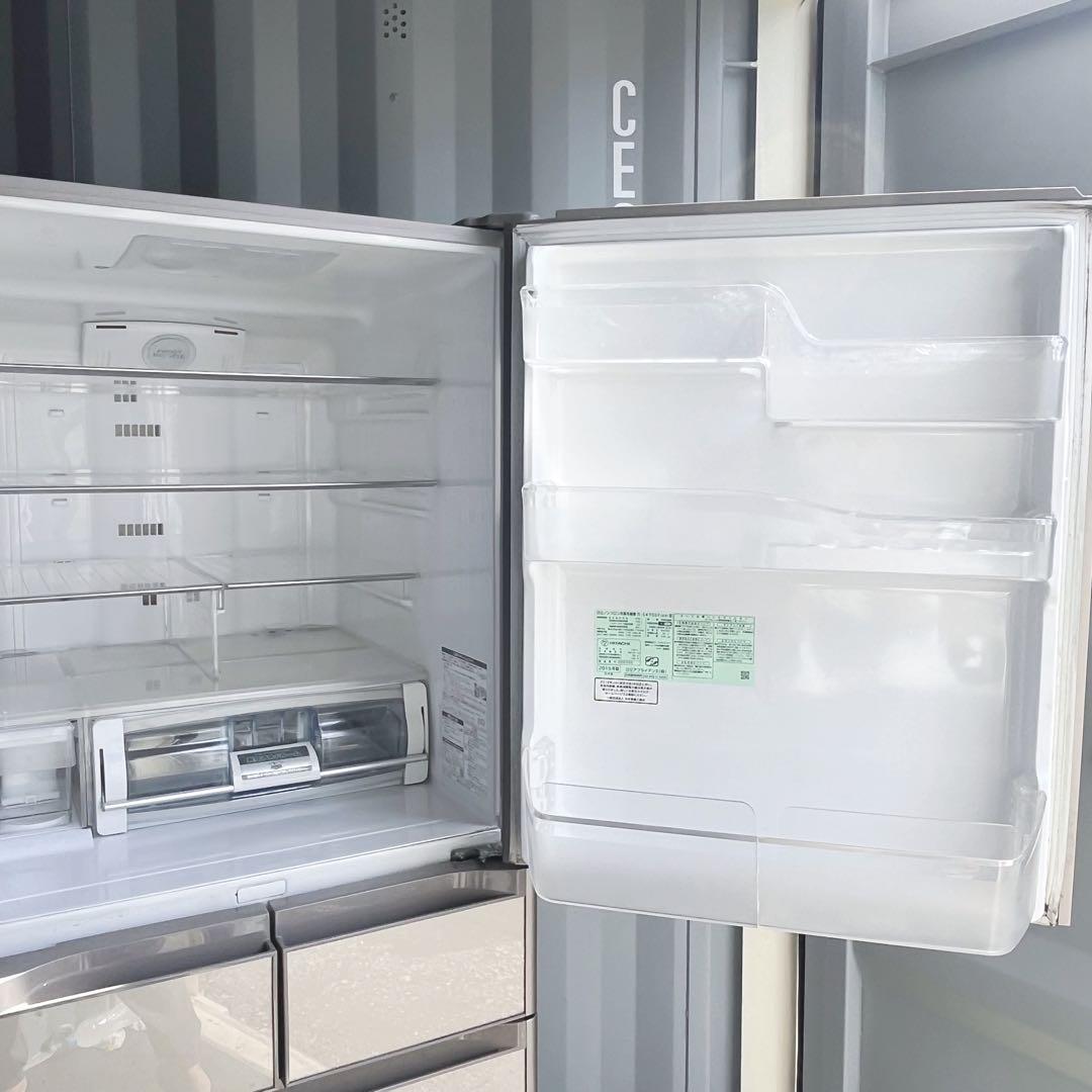 162取付無料！日立真空チルド搭載 シャンパンゴールド5ドア冷蔵庫！洗濯機