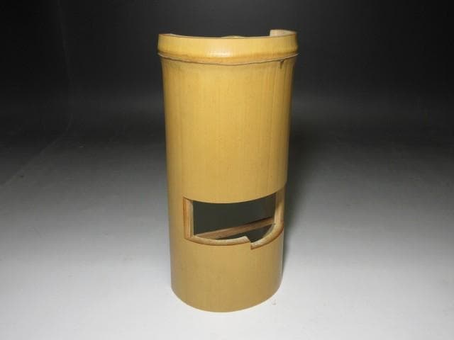 黒田正玄 竹扇子掛／表千家十三代 即中斎 書付・割花押在り／共箱