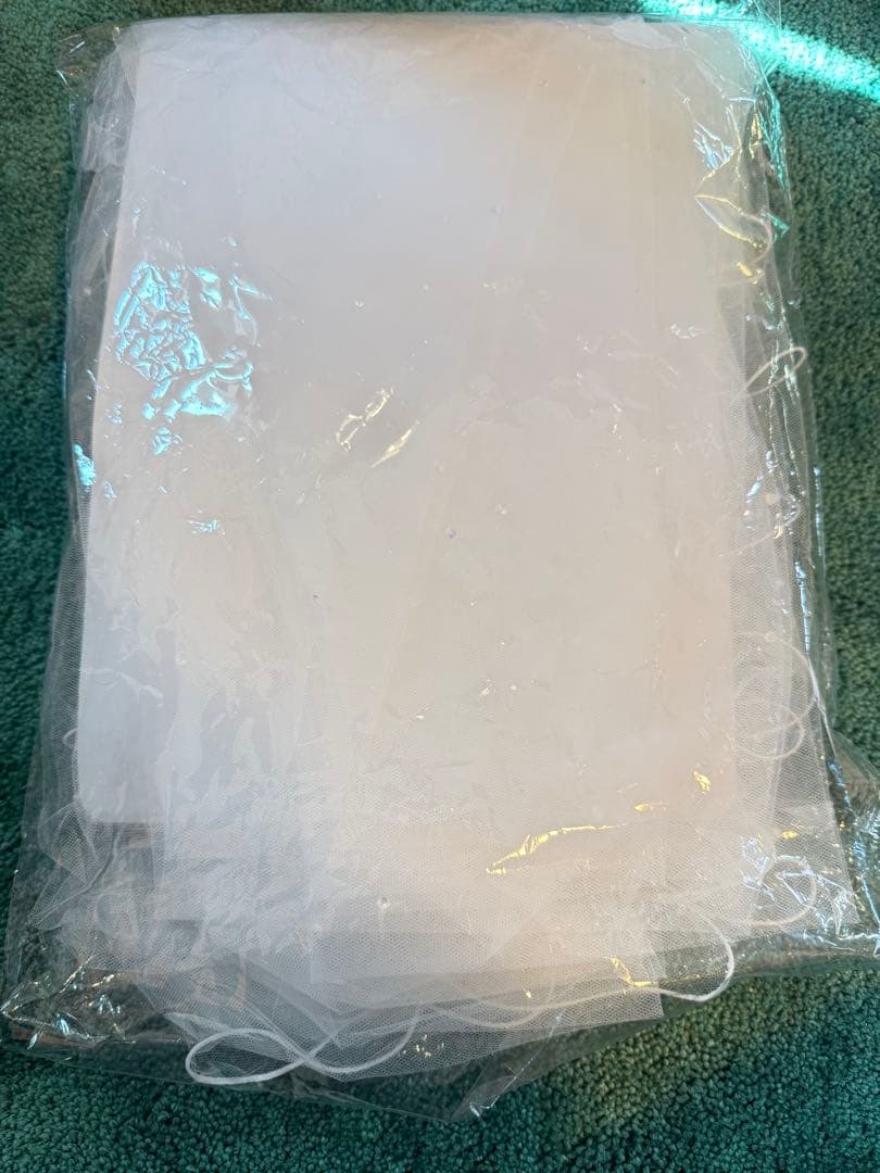 値下げ中！ビジュー付きパイピングウェディングベール