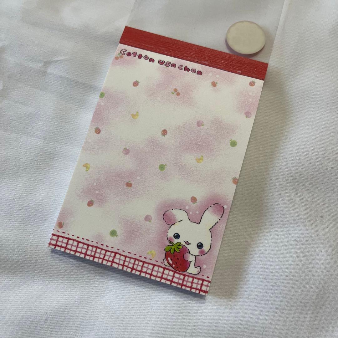 クーリア　平成レトロ　メモ帳　消しゴム　CottonUsachan ミニメモ