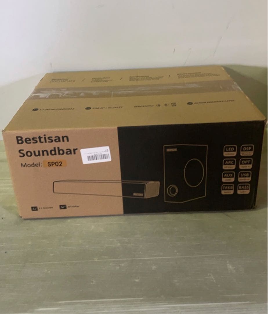 BESTISAN 2.1ch サウンドバー テレビ用 スピーカー