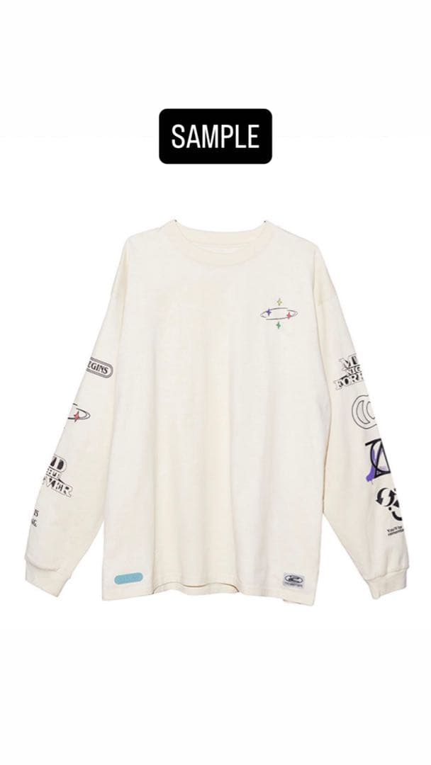 ずとまよLong Tee(Ivory) L 正義ロンT テクノプア おまけ付