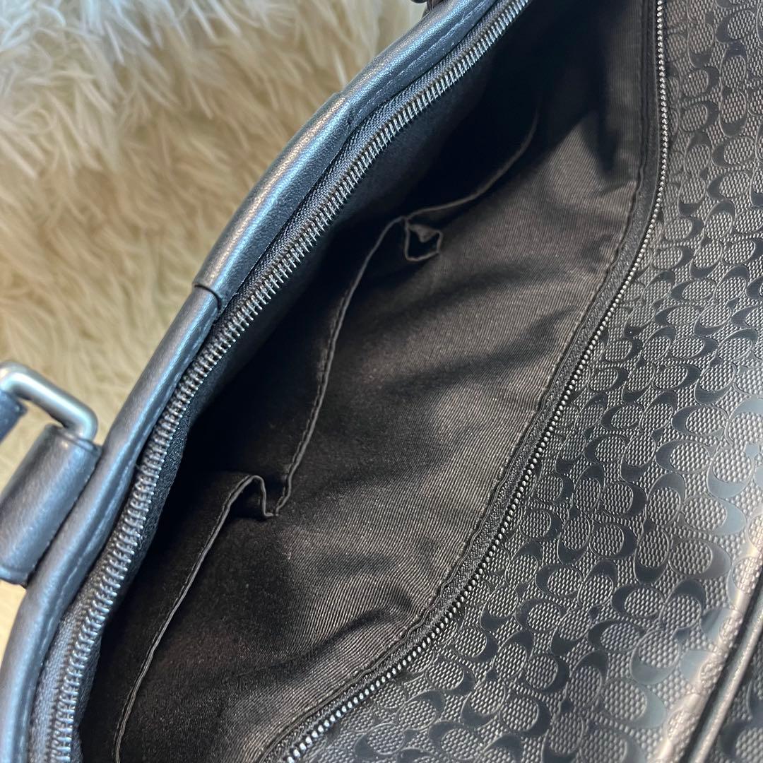 コーチ 2WAY ビジネスバッグ レザー シグネチャー ショルダー付