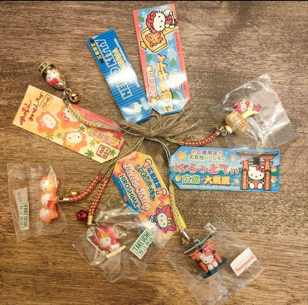 ご当地キティ　ストラップ　広島 島根 出雲