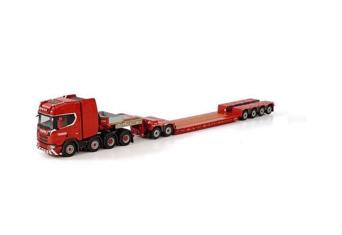 ミニカー WSI 1/50 Scania Lowloader 4ac Nooteboom