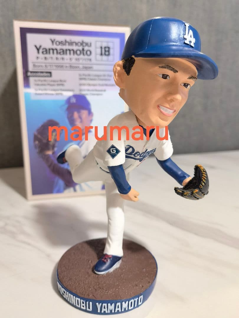 新品 山本由伸ボブルヘッド人形[本物] 6月13日ドジャーススタジアム限定配布①