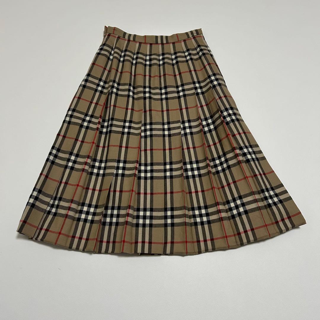 ✨希少 BURBERRYS ノバチェック プリーツスカート ヴィンテージ ウール
