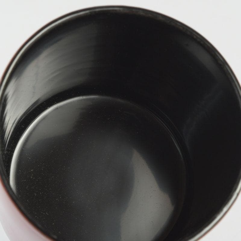 茶道具　中村湖彩作　根來塗　金輪寺　棗　共布共箱　V　9799