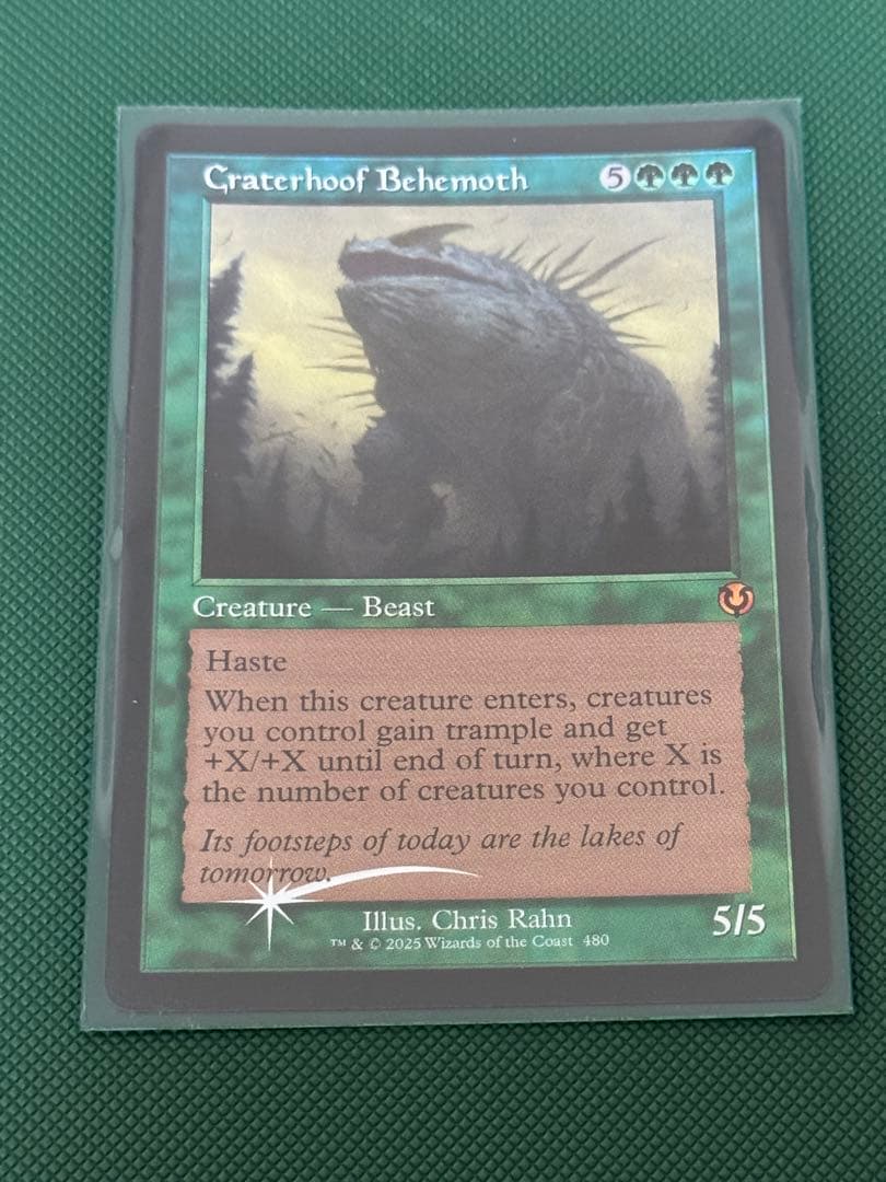 MTG 孔蹄のビヒモス / 旧枠 FOIL 英語 Craterhoof