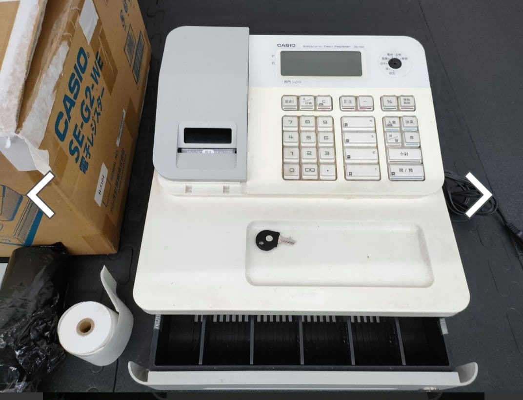 CASIO SE-G2 WE 電子レジスター ホワイト