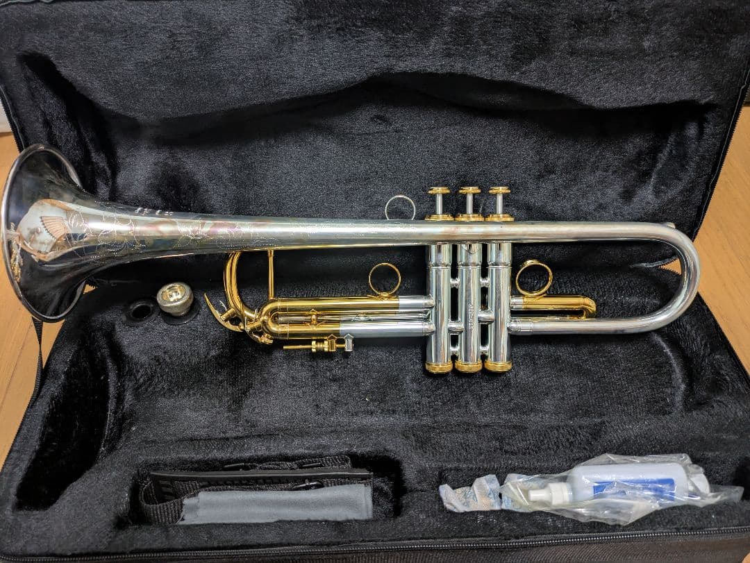 トランペット本体 シルバー ゴールド 3バルブ