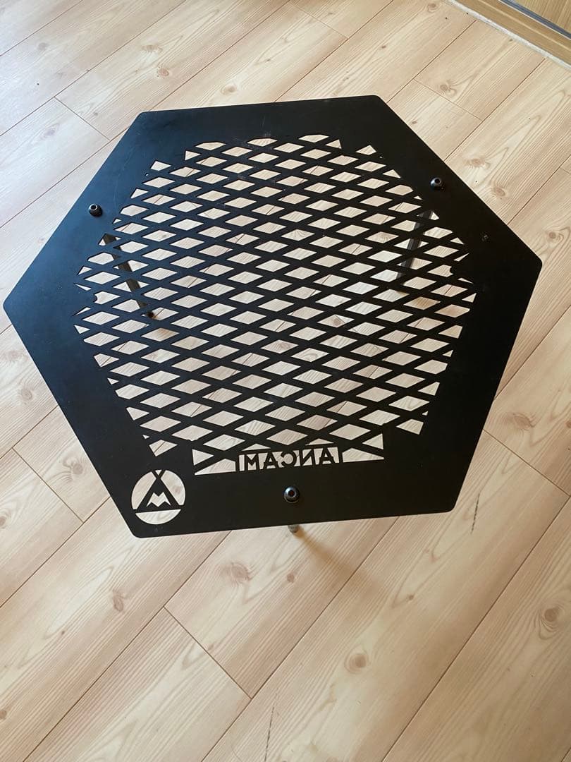 しま次郎ンドル 六角テーブル メタヘキテ セット ケース付 キャンプ テーブル