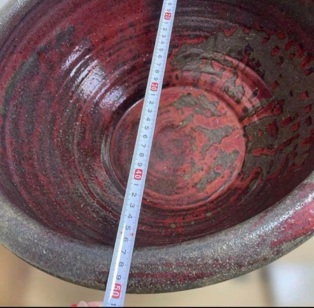 美しい金魚鉢　　大鉢　　睡蓮鉢　赤鉢