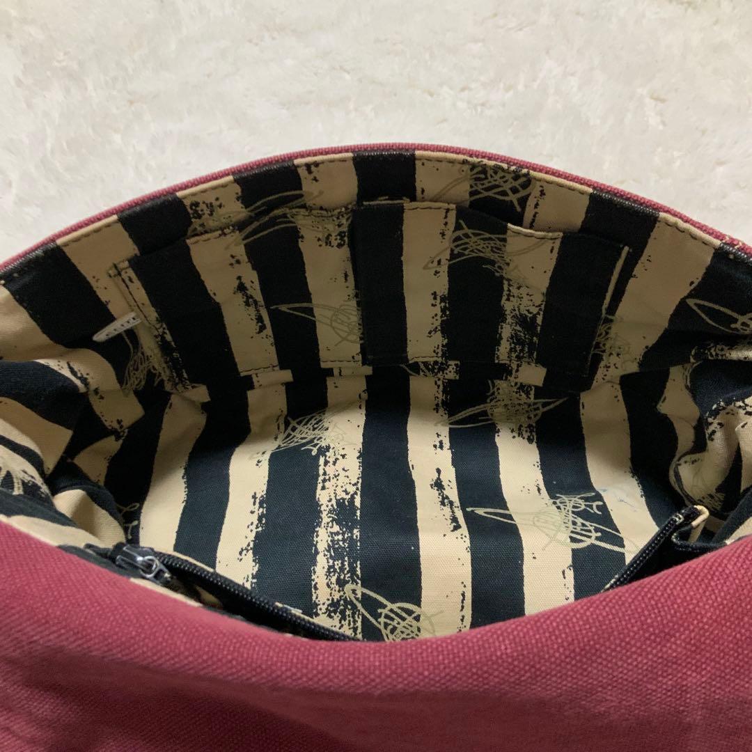 ヴィヴィアンウエストウッド　ショルダー　エッジウェア　キャンバス　赤