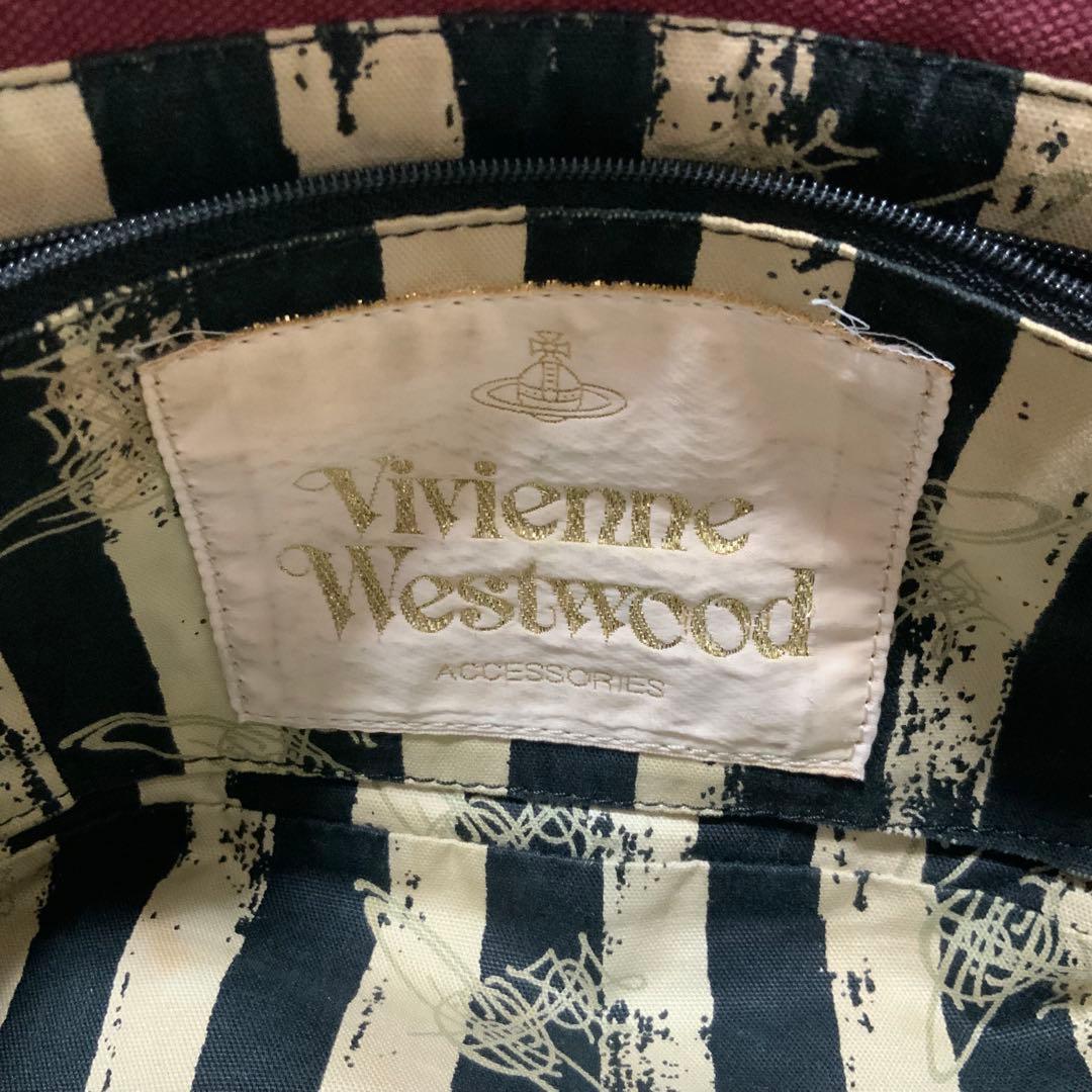 ヴィヴィアンウエストウッド　ショルダー　エッジウェア　キャンバス　赤