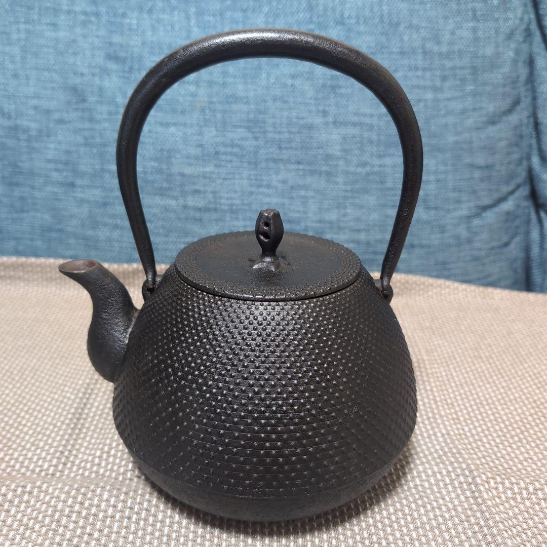 釜定　鉄瓶　秋の実/あられ　南部鉄器