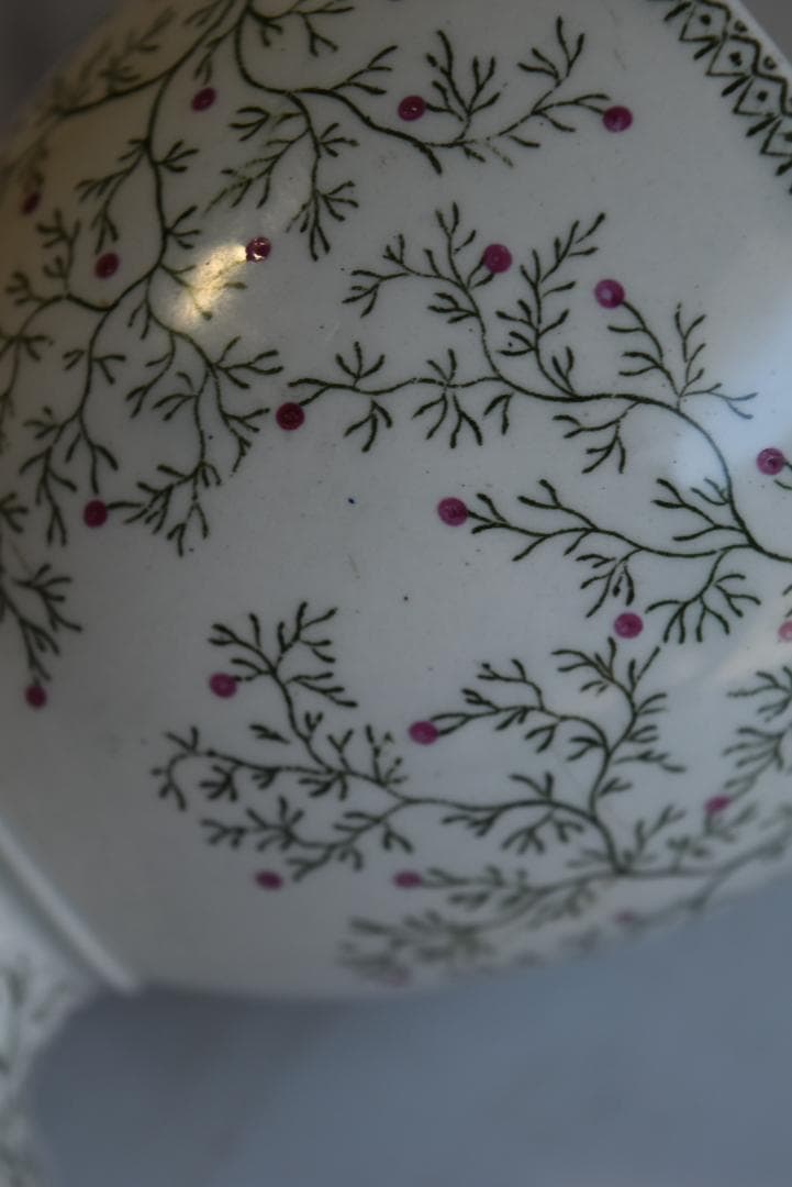 逸品1841年　クレイユエモントロー窯　ヤドリギの器　美品ボウル　アンティーク