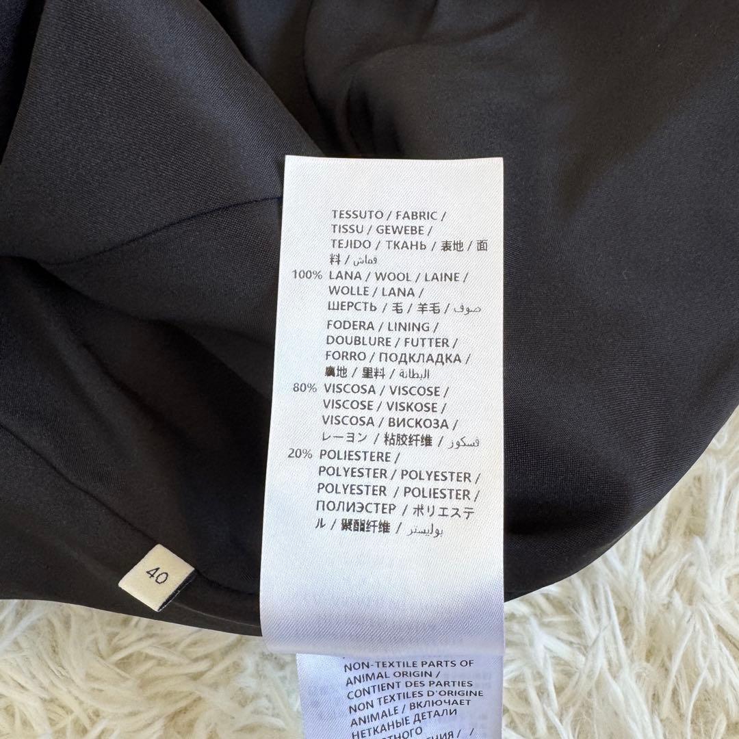 新品タグ付　グッチ　チェスターコート　ブラック　Lサイズ　ロゴボタン