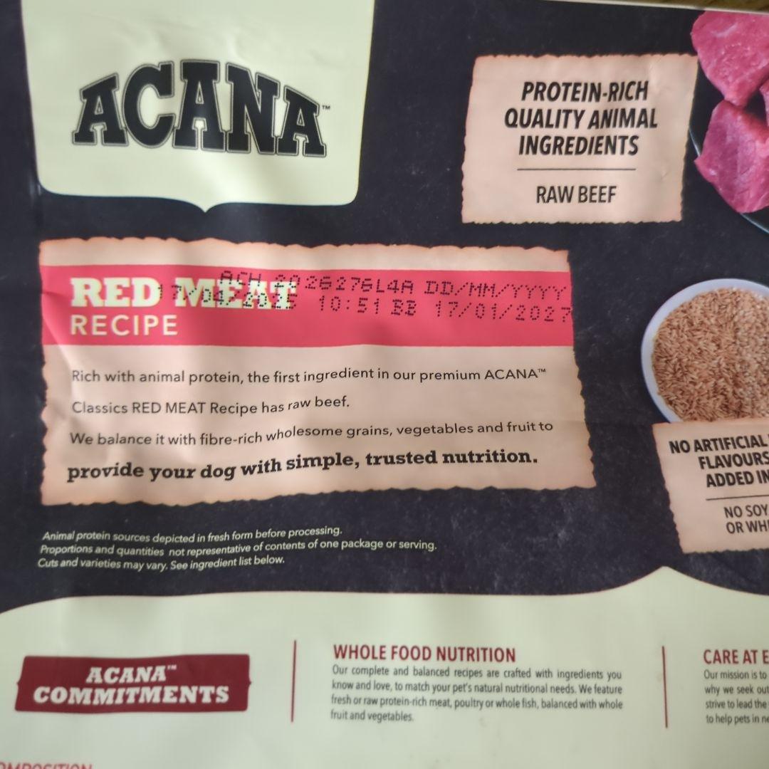 クーちゃんのママさん専用 ACANA RED MEAT RECIPE 2kg×9