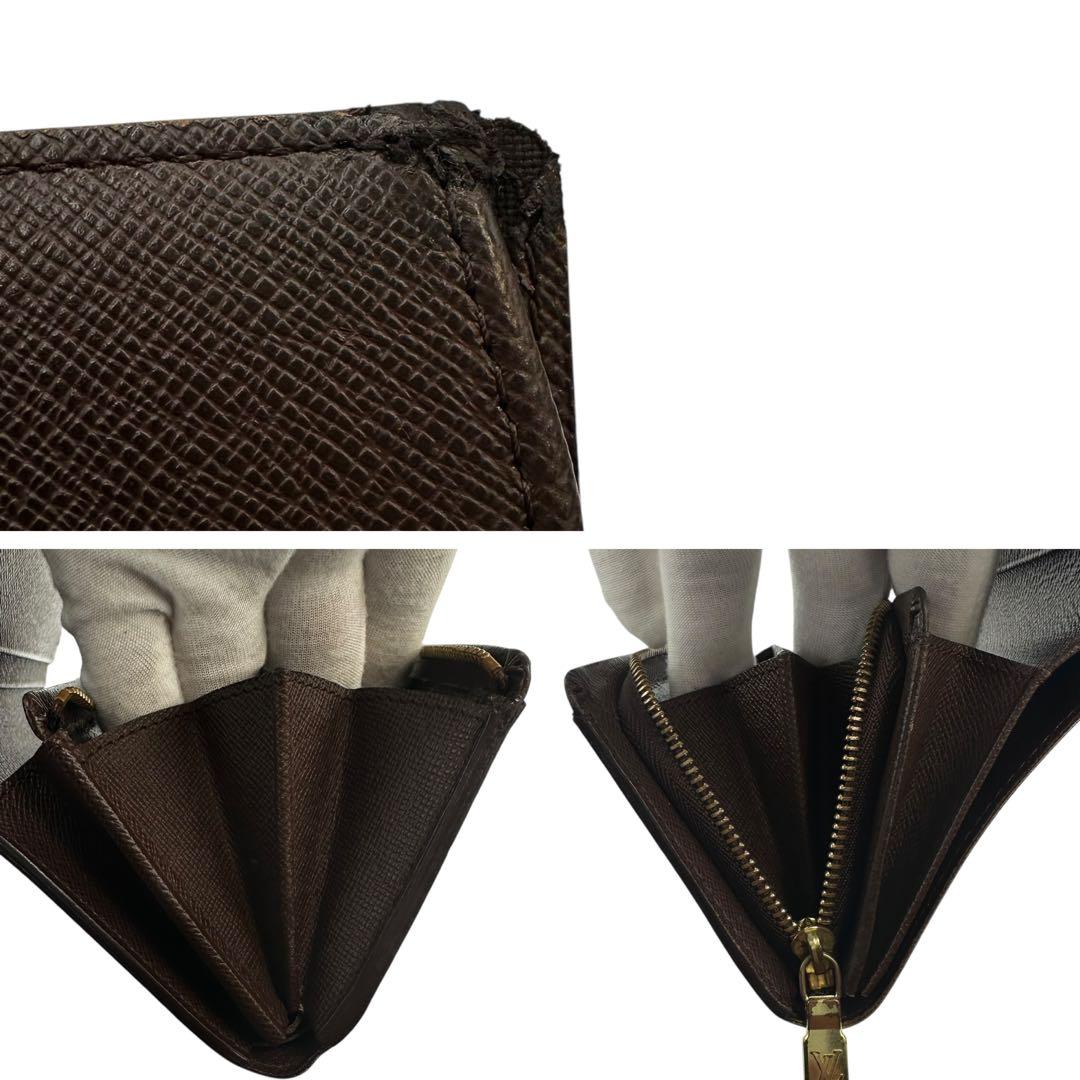 【美品】ルイヴィトン ポルトフォイユ トレゾール ダミエ 折り財布 CA0095