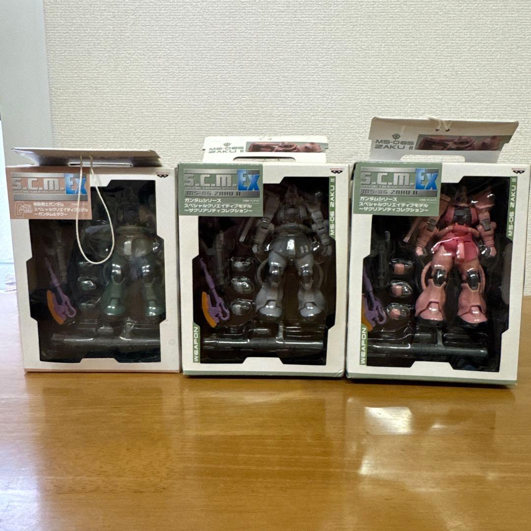ガンダムスペシャルクリエイティブモデル ザクリアリティコレクション3体