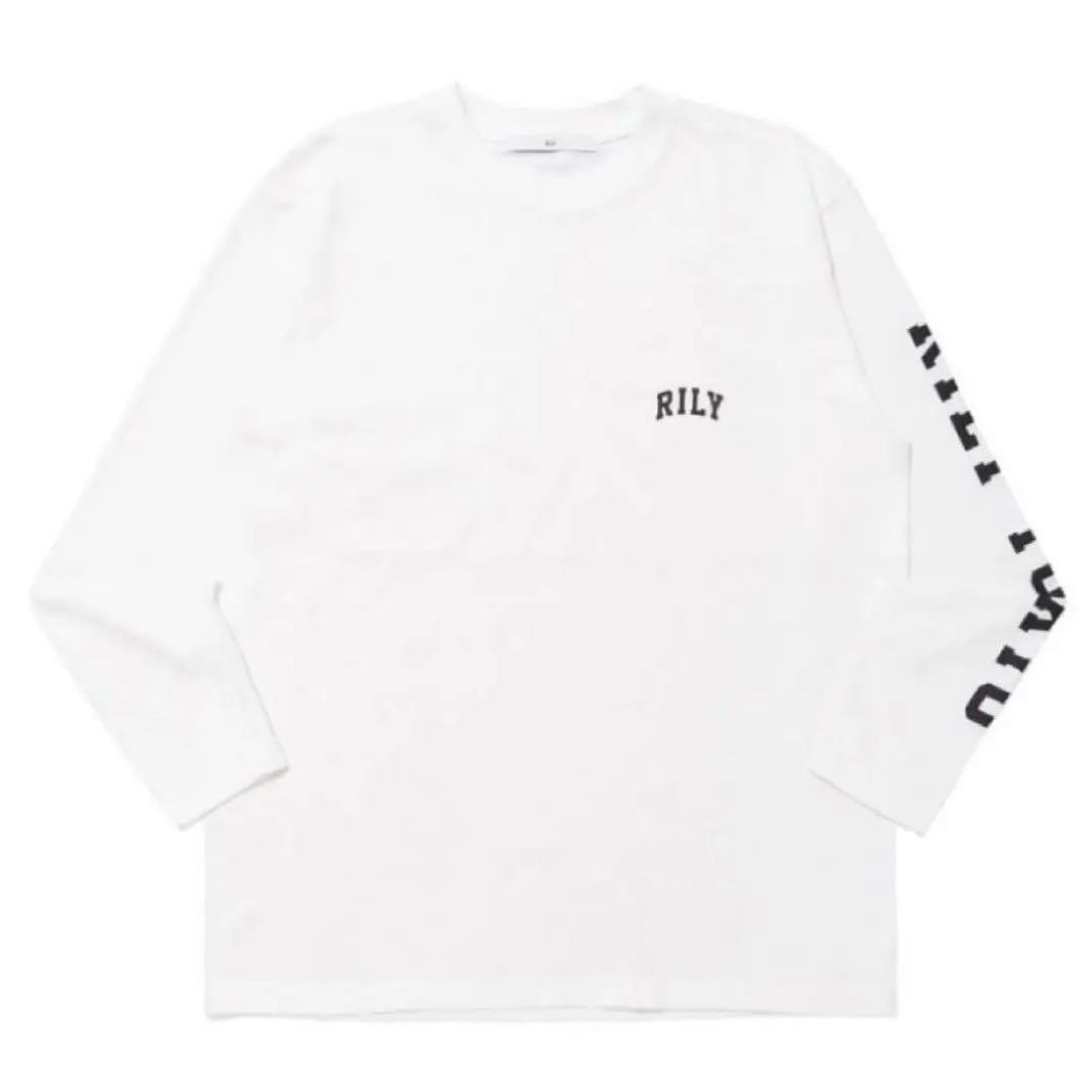 今市隆二 RILY ロゴ ロングスリーブTシャツ　XL White