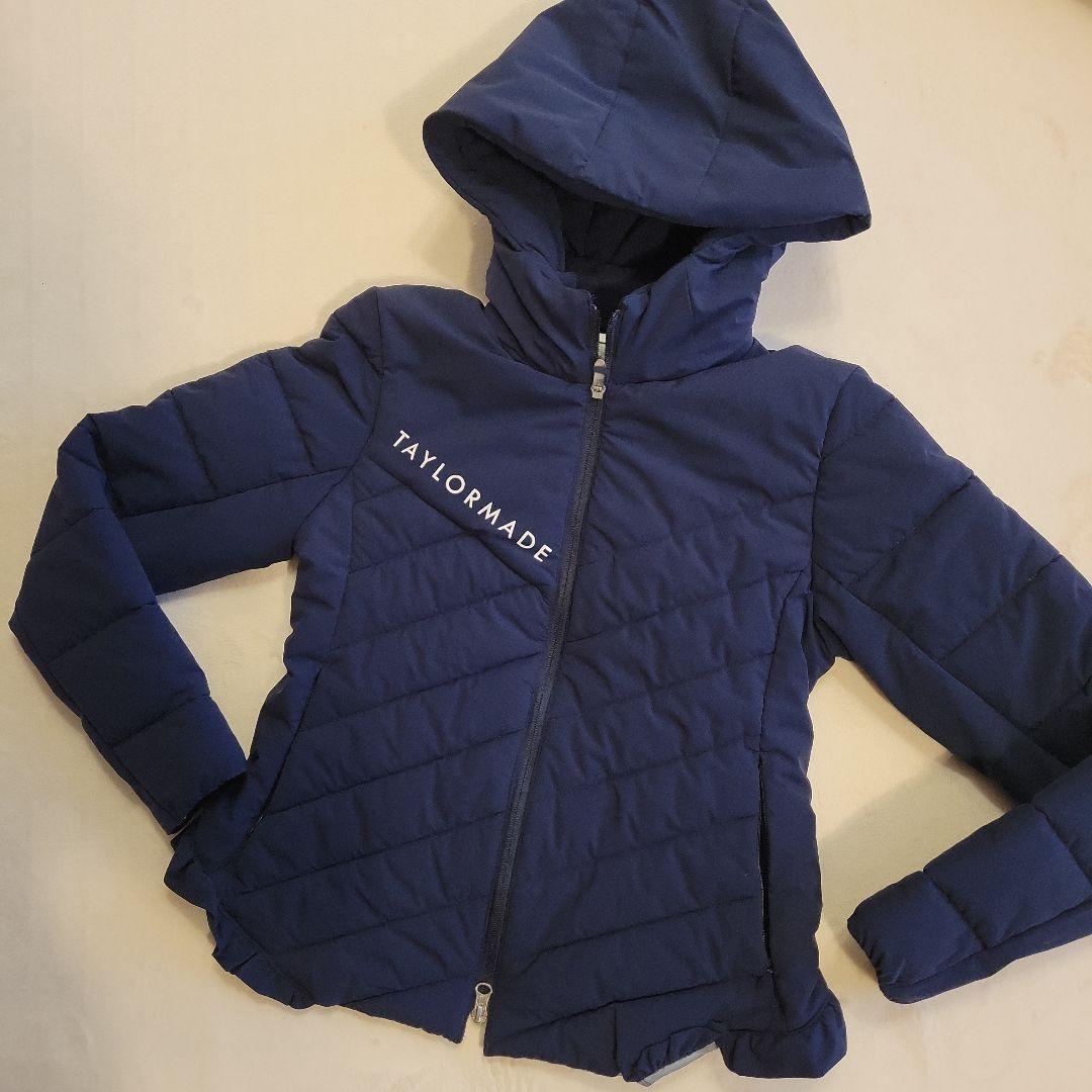 超美品✨お洒落に可愛く防寒❤TAYLORMADE 中綿フリルブルゾン☆ ネイビー