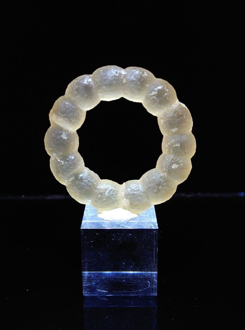 【美形】 フローライト リング ポンデリング インド産 原石 鉱石 標本 ④