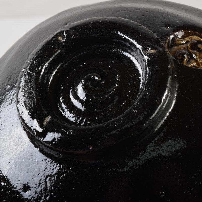 茶道具　佐々木松楽作　黒楽茶碗　赤楽茶碗　一双　共箱　V　7536