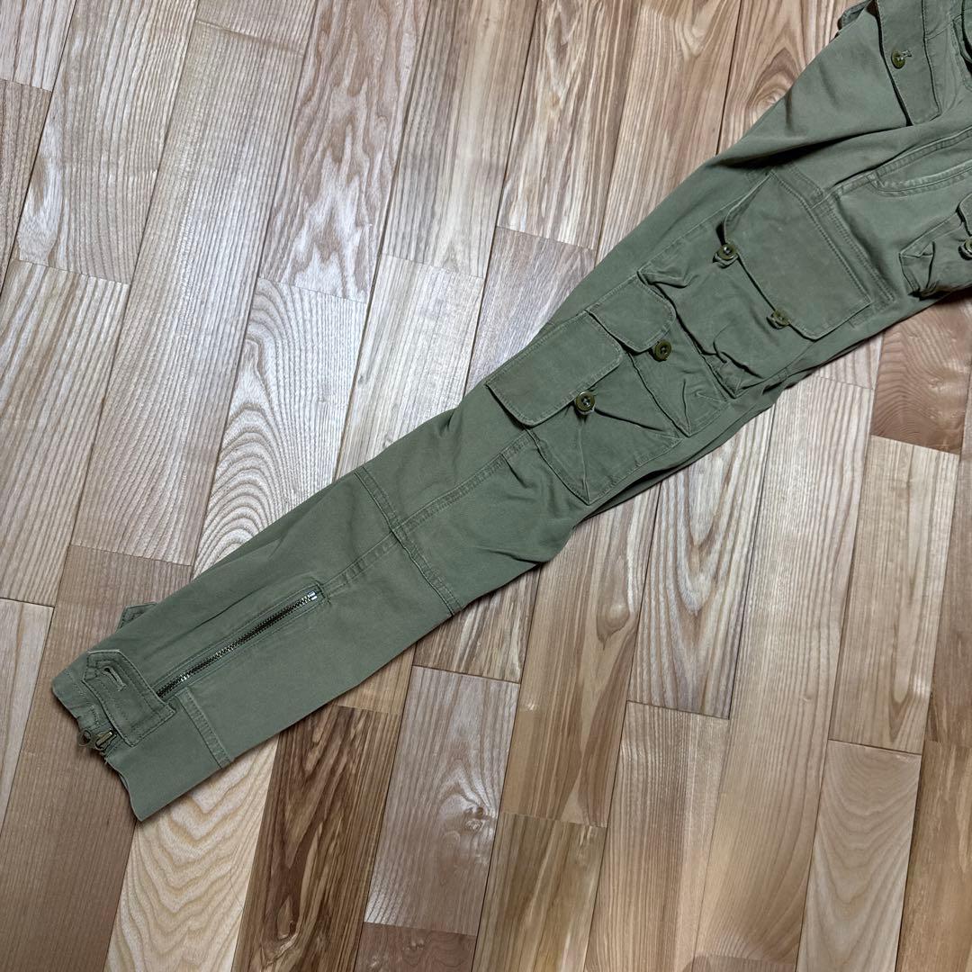 希少 RALPH LAURENカーゴパンツ カーキ ストレッチ　スキニー