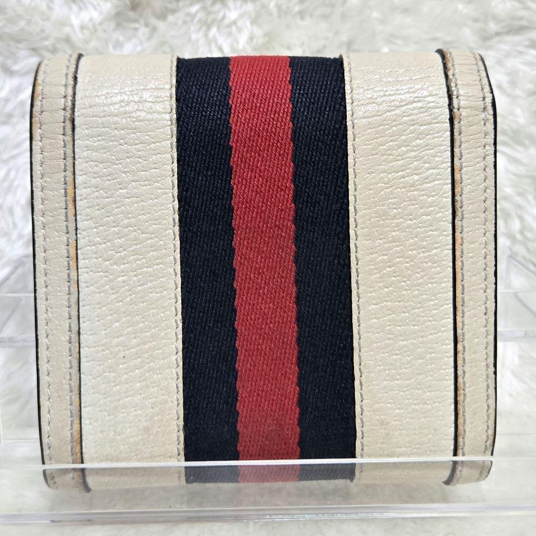 グッチ オフディア 折り財布 レザー シェリーライン