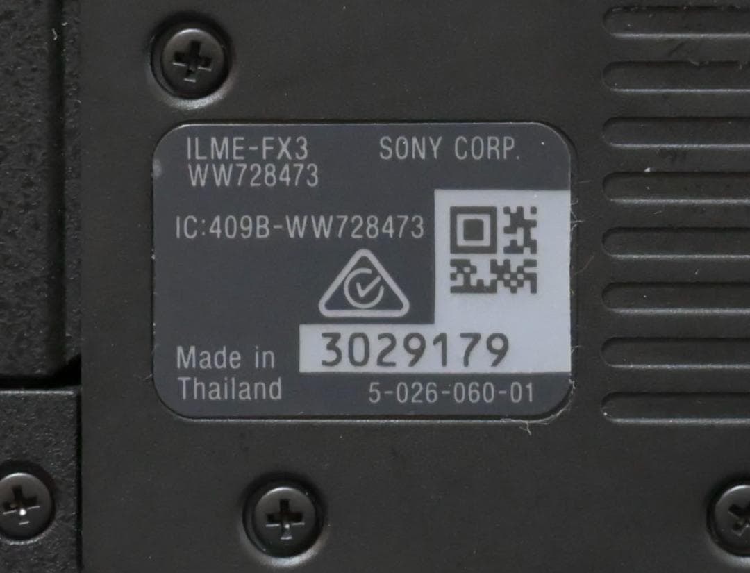 ビデオカメラ SONY FX3