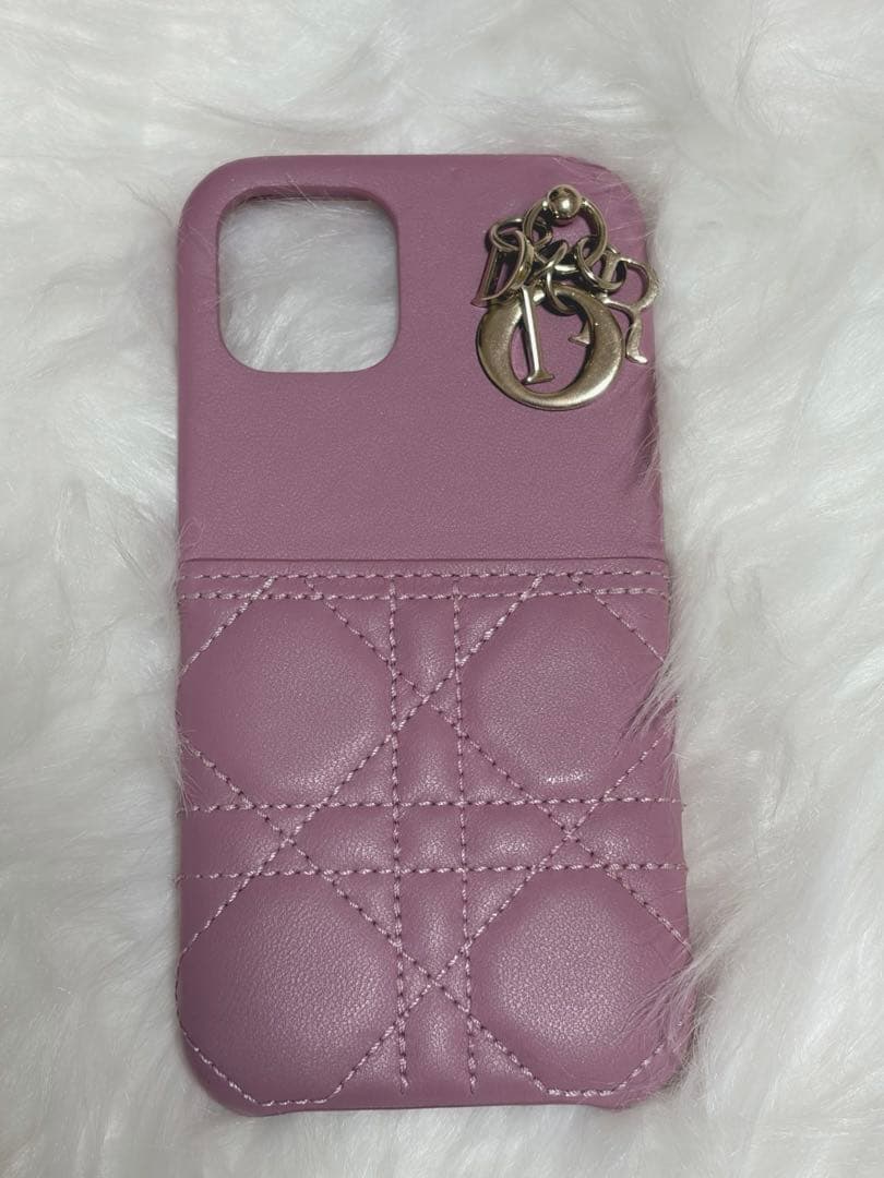 ☆極美品☆ Dior Lady Dior iPhone 12 ケース　ピンク