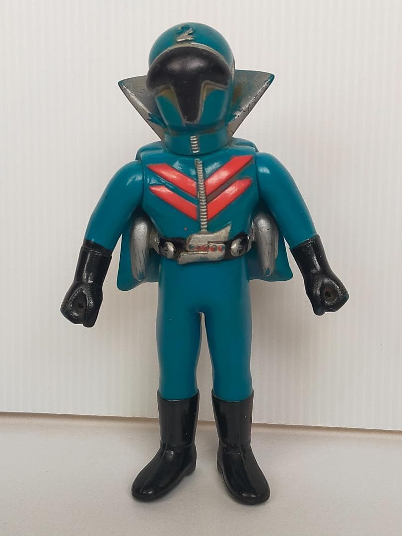 ポピー　アオレンジャー　１３ｃｍ　ソフビ　当時物　ゴレンジャー