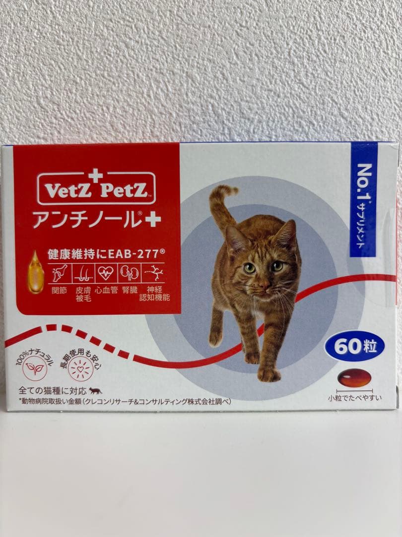 猫用 アンチノール プラス 60粒×2箱