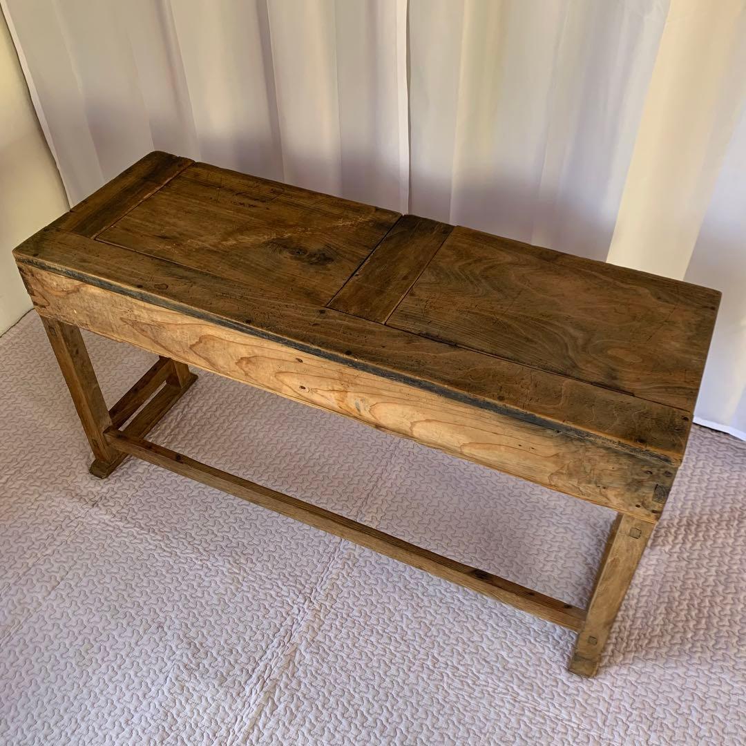 送料込❗️アンティーク　雰囲気あるスクールデスク　机