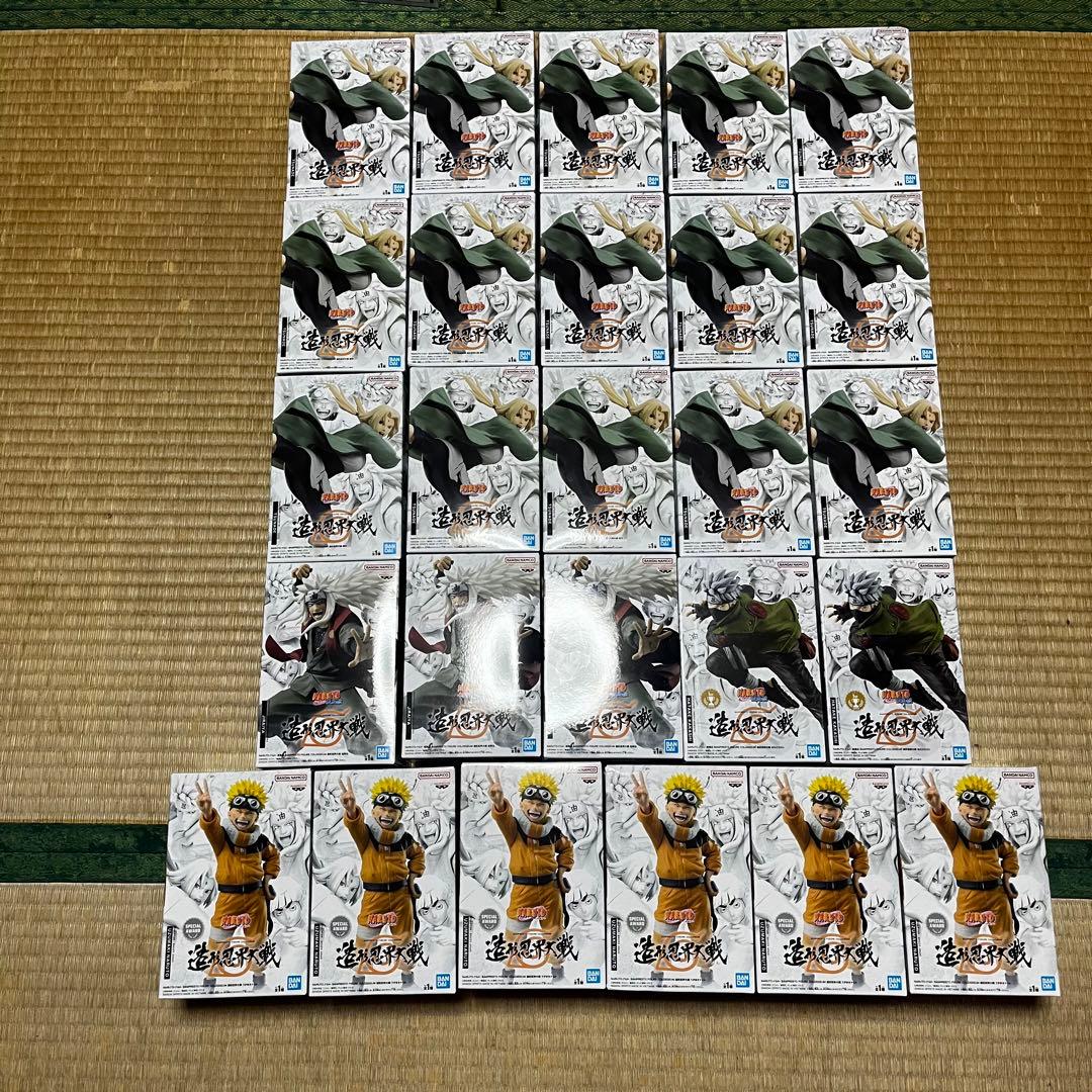 NARUTO プライズフィギュア　造形忍界大戦　ナルト　綱手　カカシ　自来也