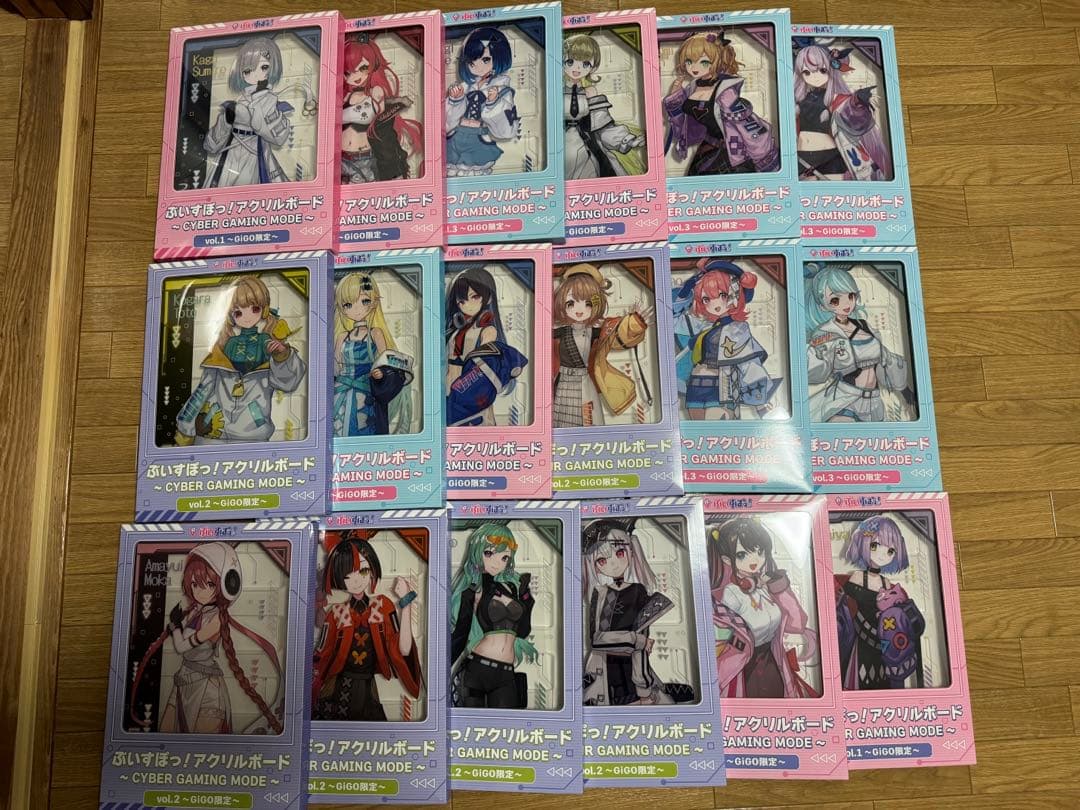 ぶいすぽっ！ アクリルボード GIGO限定　19種セット