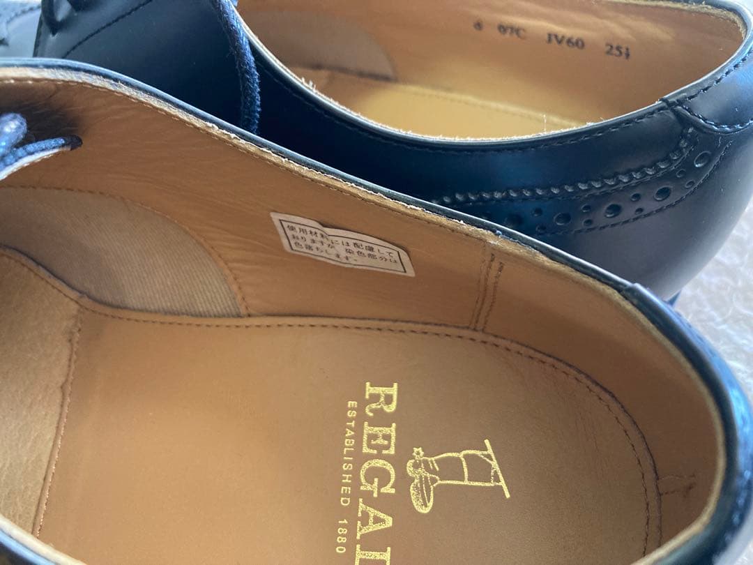 【極美品】 REGAL ビジネスシューズ ウイングチップ 黒 フルブローグ