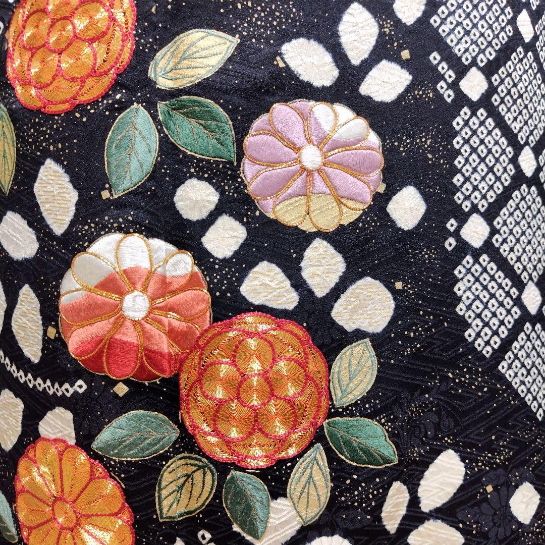 振袖フルセット(8点)・成人式・絞り・手絞り・辻ヶ花・鈴乃屋扱・金駒刺繍・金彩