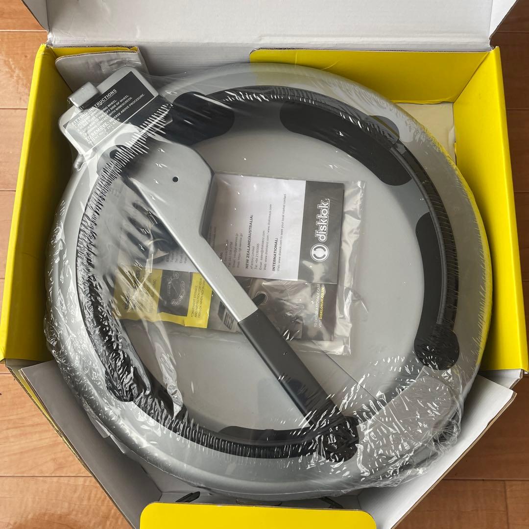 Disklok 英国製 盗難防止 最強 ハンドルロック Sサイズ シルバー