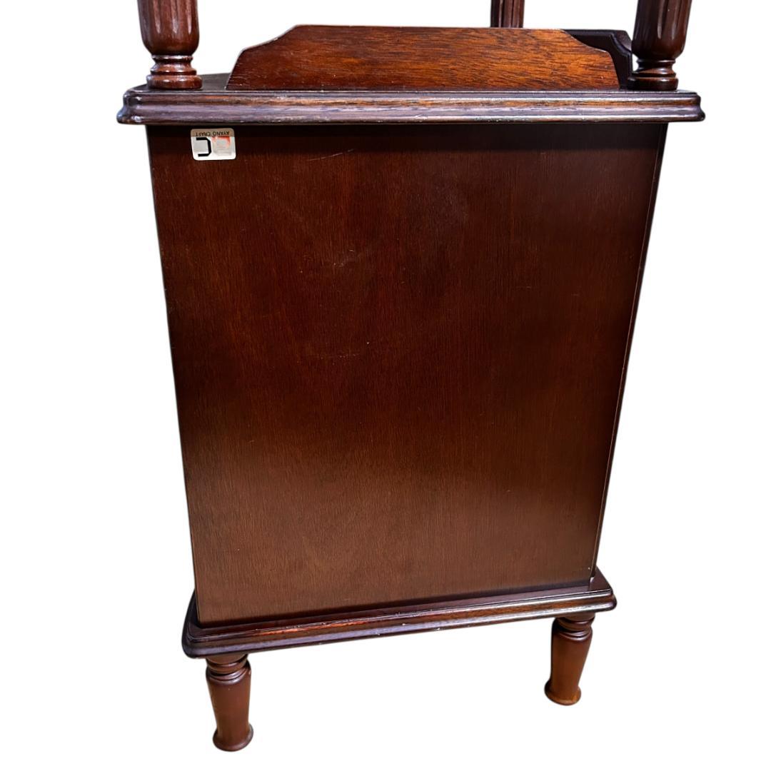 綾野製作所 アヤノクラフト コーナーキャビネット 木製3段 ダークブラウン