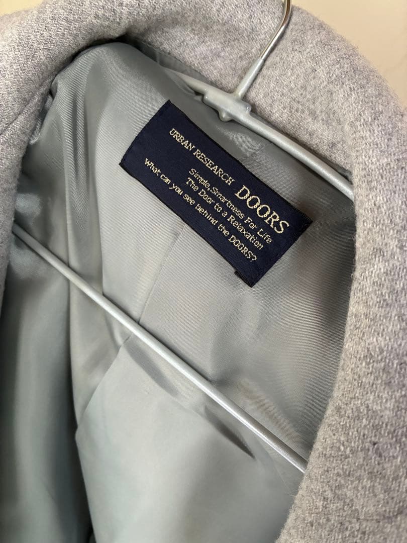 URBAN RESEARCH DOORS グレー チェスターコート