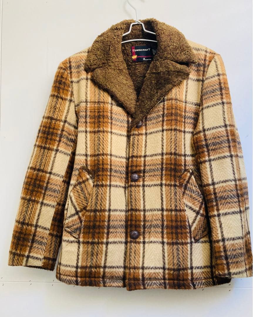 60’sヴィンテージ★TOWNCRAFT by PennysウールチェックJKT