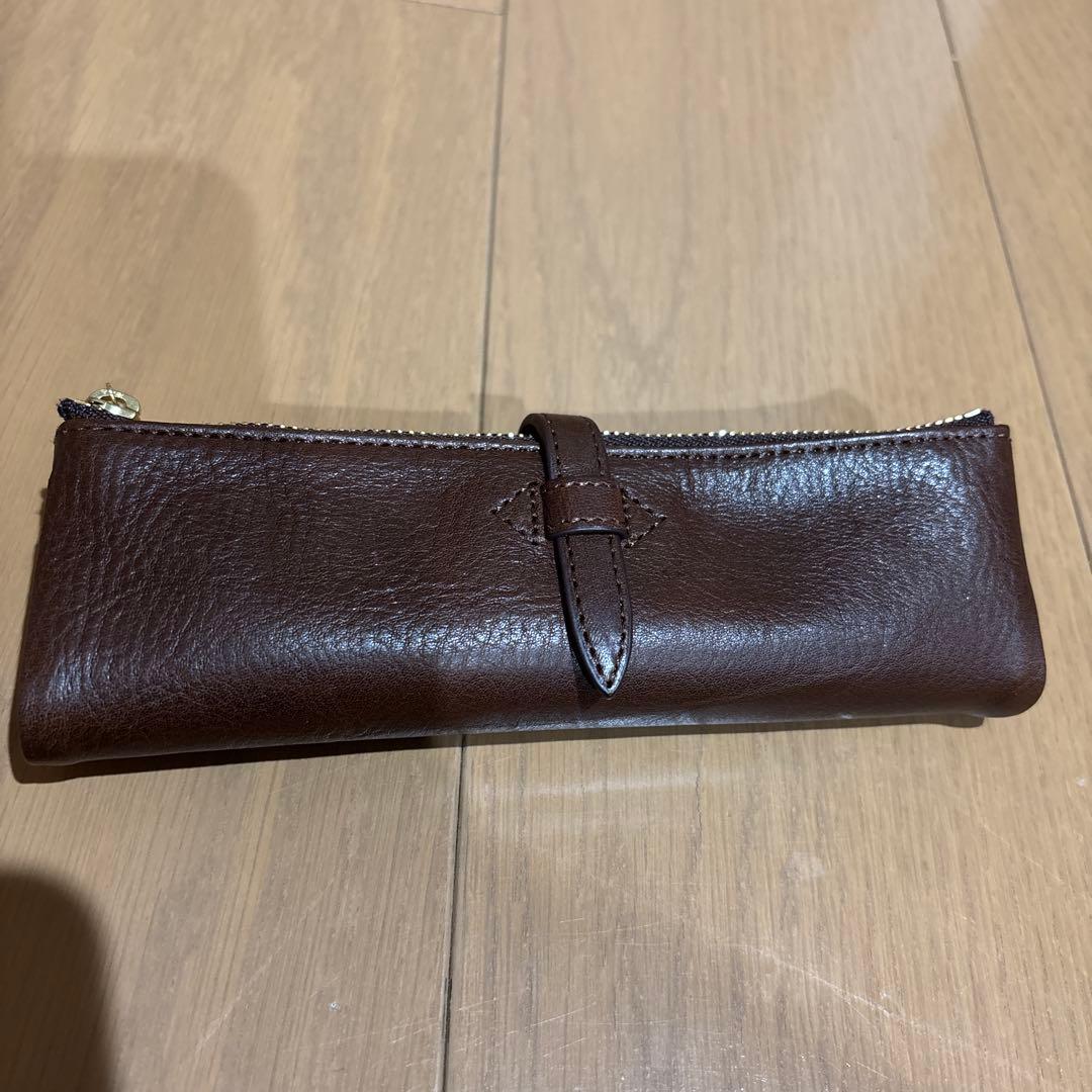 未使用　C.COMPANY ルポペンケースセカンドダークブラウン 筆箱