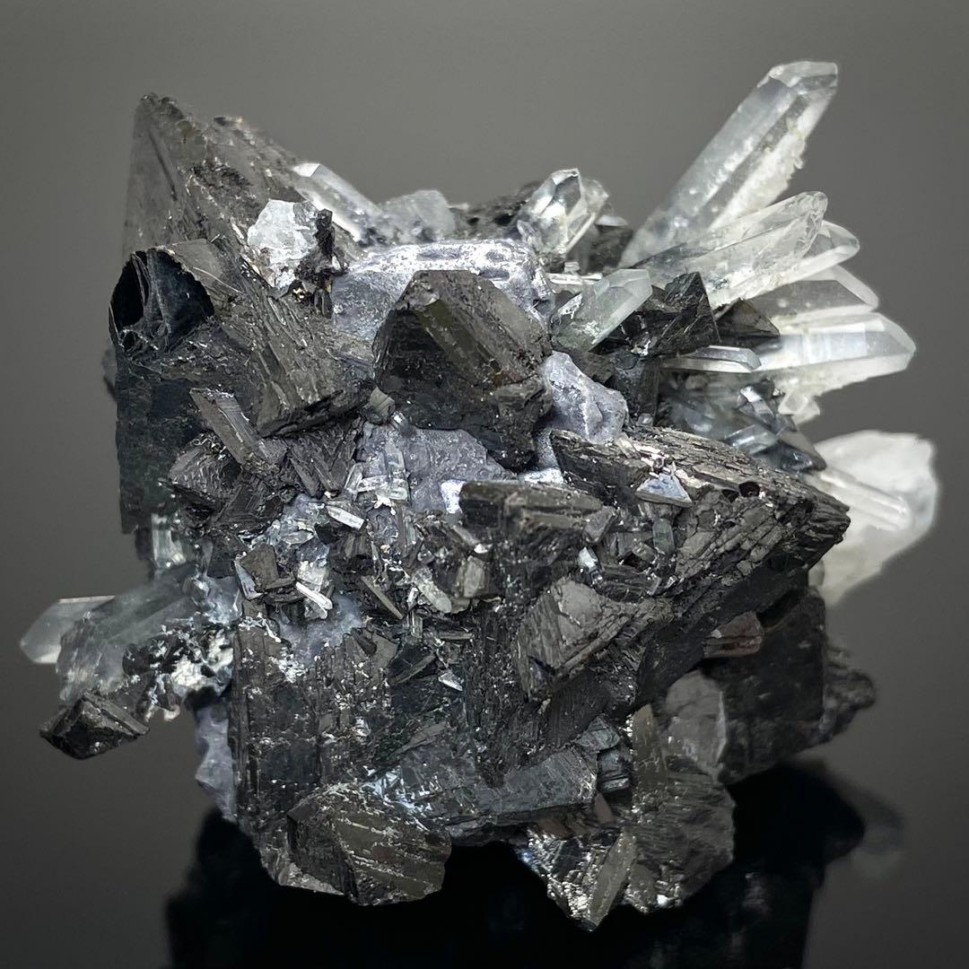 スファレライト　ガレナ　クォーツ　鉱物標本　原石　天然石　ストーン　共生標本