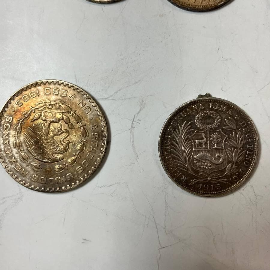 銀貨含む15枚セット アメリカ フランス ドイツ 他