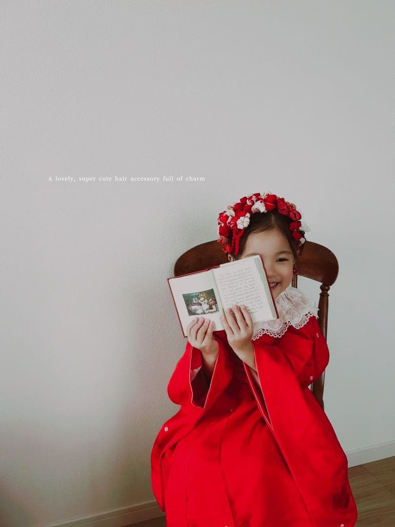 ゆ*は様 七五三　七五三髪飾り　ヘッドドレス　着物髪飾り　リメイク髪飾り　030