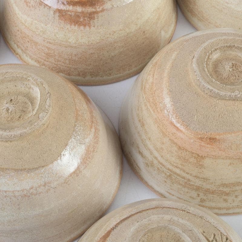 茶道具　兎月窯　杉浦芳樹造　数茶碗　六客　堀内宗完（兼中斎）極め箱　V9474A